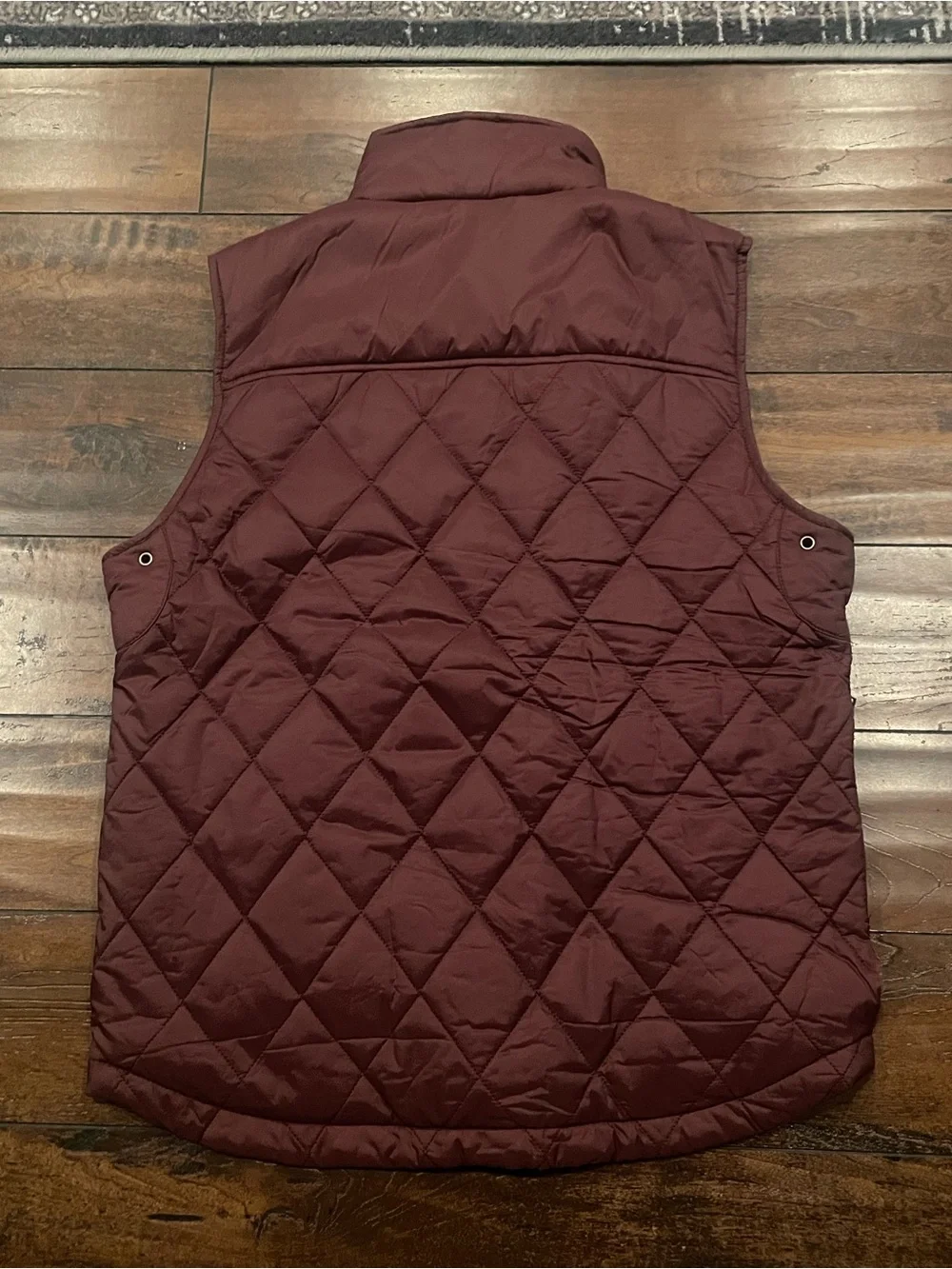 Banana Republic Men's Quilted Sleeveless Vest - Burgundy